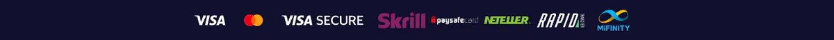 NV Casino moyens de paiement avec Visa, Mastercard, Visa Secure, Skrill, Paysafecard, Neteller, Rapid Transfer et MiFinity