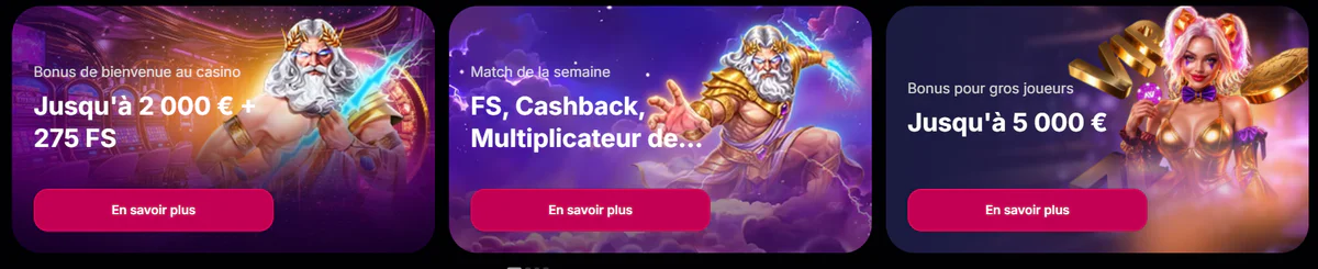 NV Casino promotions avec bonus de bienvenue jusqu’à 2 000 € et 275 FS, cashback hebdomadaire et bonus VIP jusqu’à 5 000 €